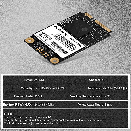 Disco SSD Asenno Msata 120 GB