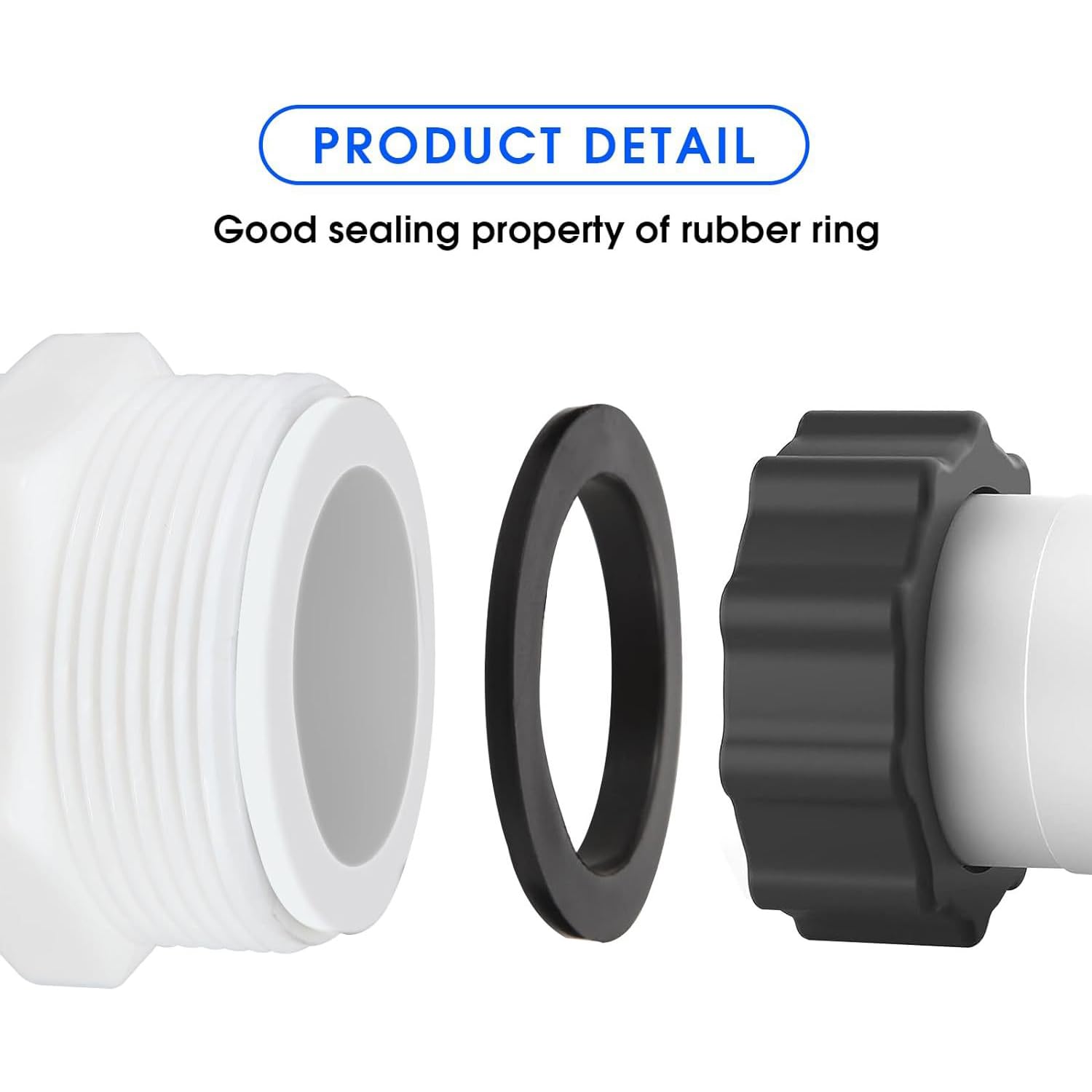 Poolanschlussset 38mm Für Intex & Coleman - Schlauchverbinder Für Poolpumpen & Filteranlagen