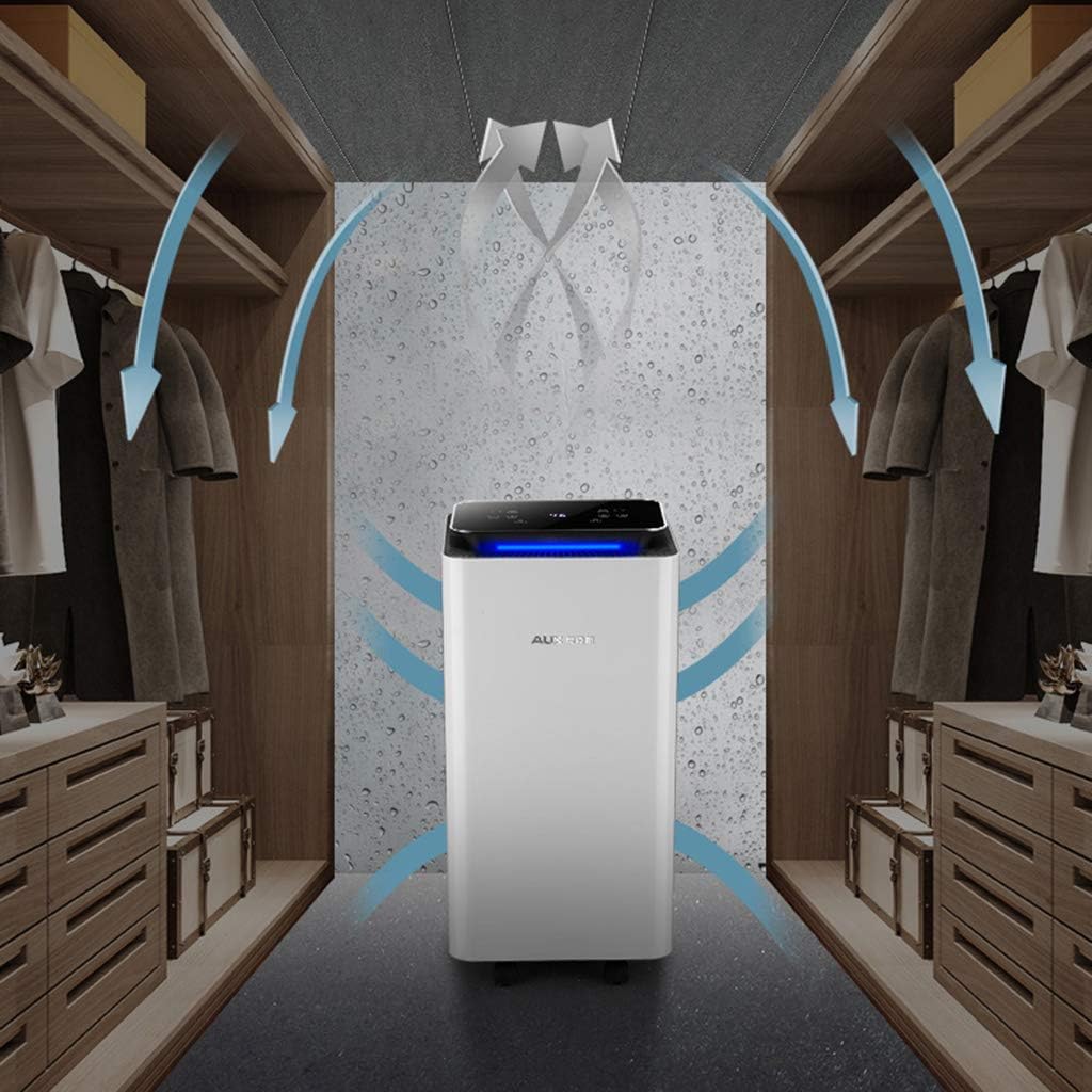 Dehumidifier-280W High Power Dehumidification Dryer Large Screen Display Touch Control for Home/Basement/Office