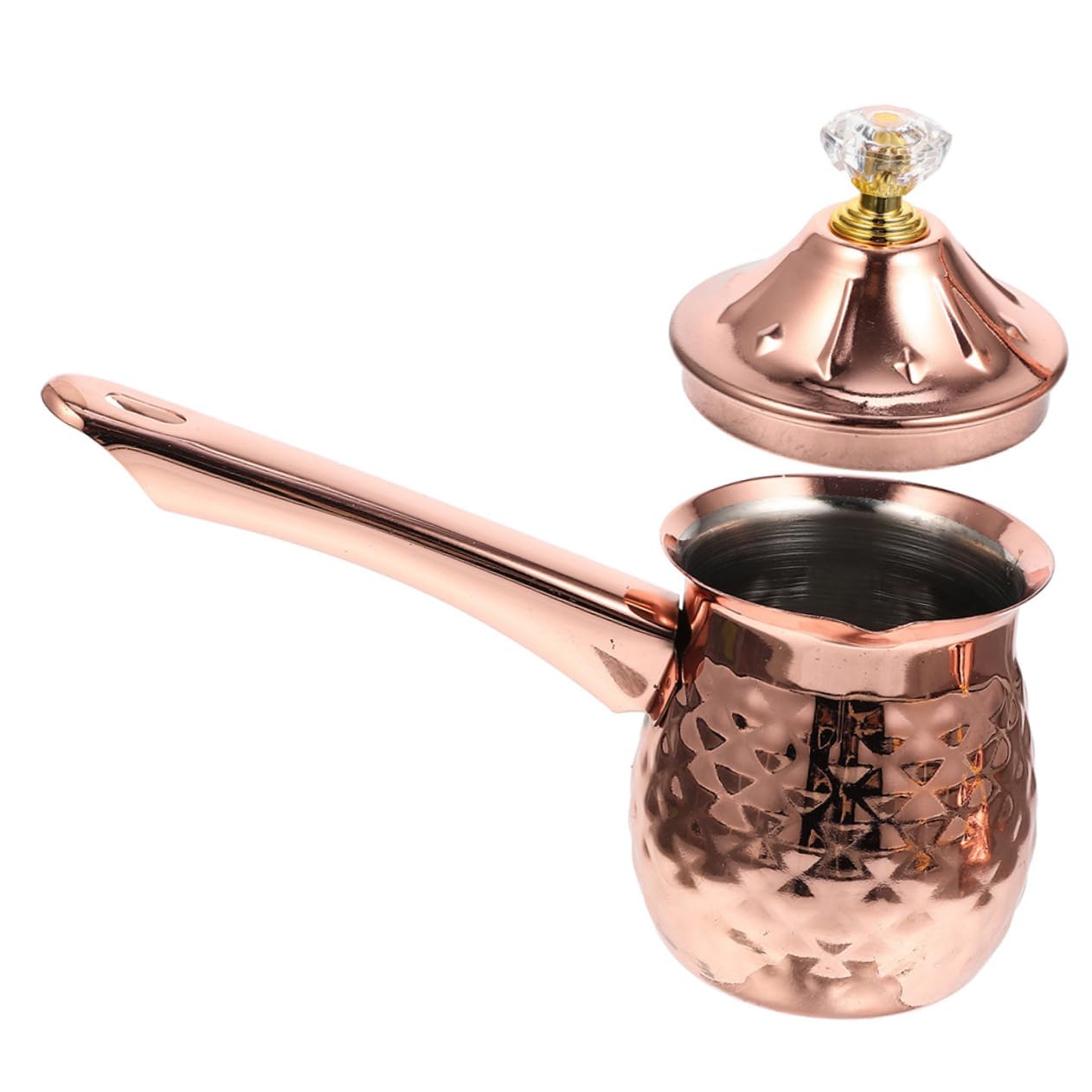 NAMOARLY Coffee Pot Coffee Pitcher Stainless Coffee Maker Household Stove Coffee Maker Coffee Maker Pot Coffee Maker Turkish Coffee Makers Food Pot Stainless Steel Rose Gold