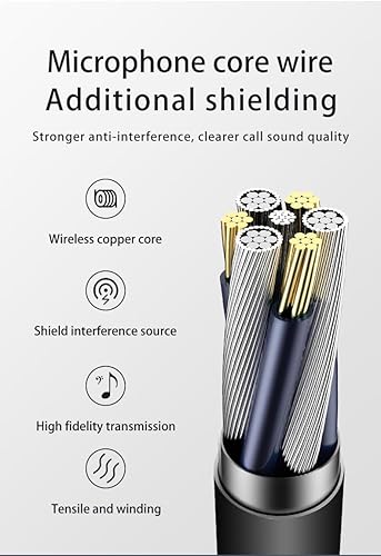 Miniatura 2 de geeboy Paquete de 5 auriculares auriculares al por mayor micrófono intrauditivo 0.138 in Auriculares electrónicos con cable
