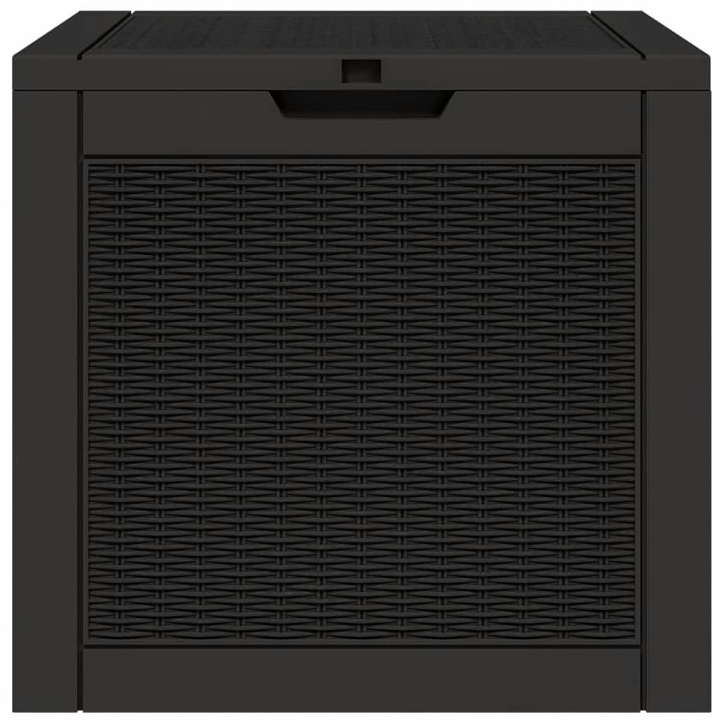 Generico Contenitore Giardino Nero 55,5x43x53 cm Polipropilene,Mobili da Giardino,Cassapanche da esterno-364178