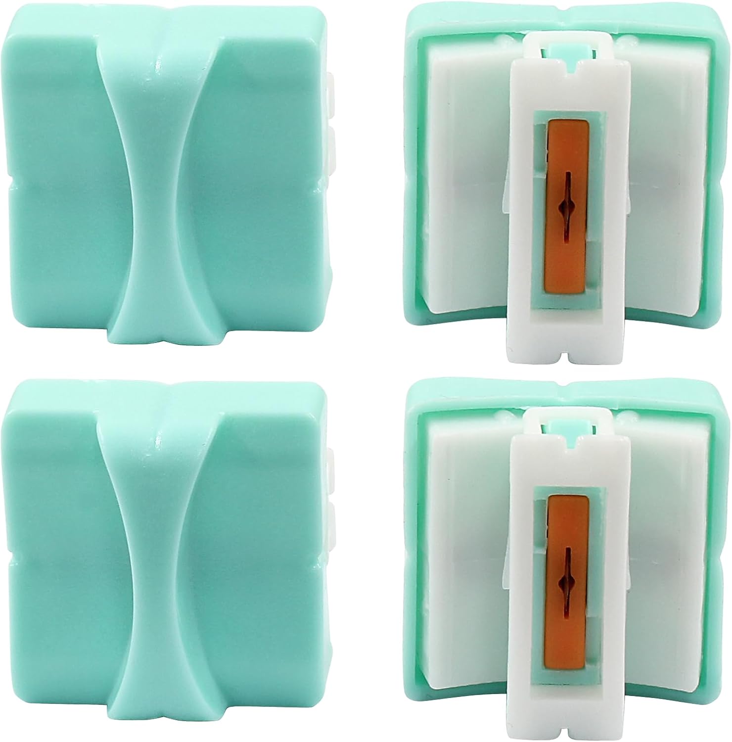4 Pack Mint Green Paper Trimmer Replacement Blades