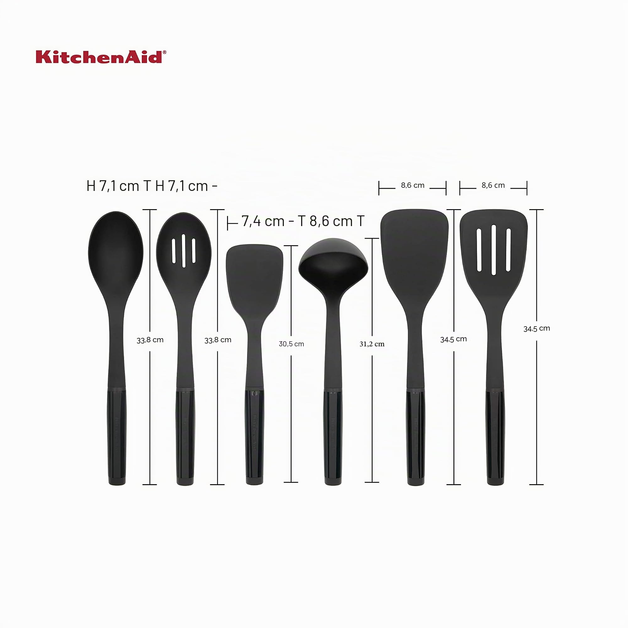 KitchenAid Universal-Werkzeugset, 6-teilig, schwarz