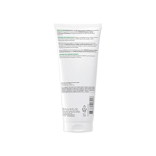 Miniatura 10 de Dercos Acondicionador hidratante para cabello y cuero cabelludo, formulado con glicerina, niacinamida + ácido hialurónico, acondicionador para el