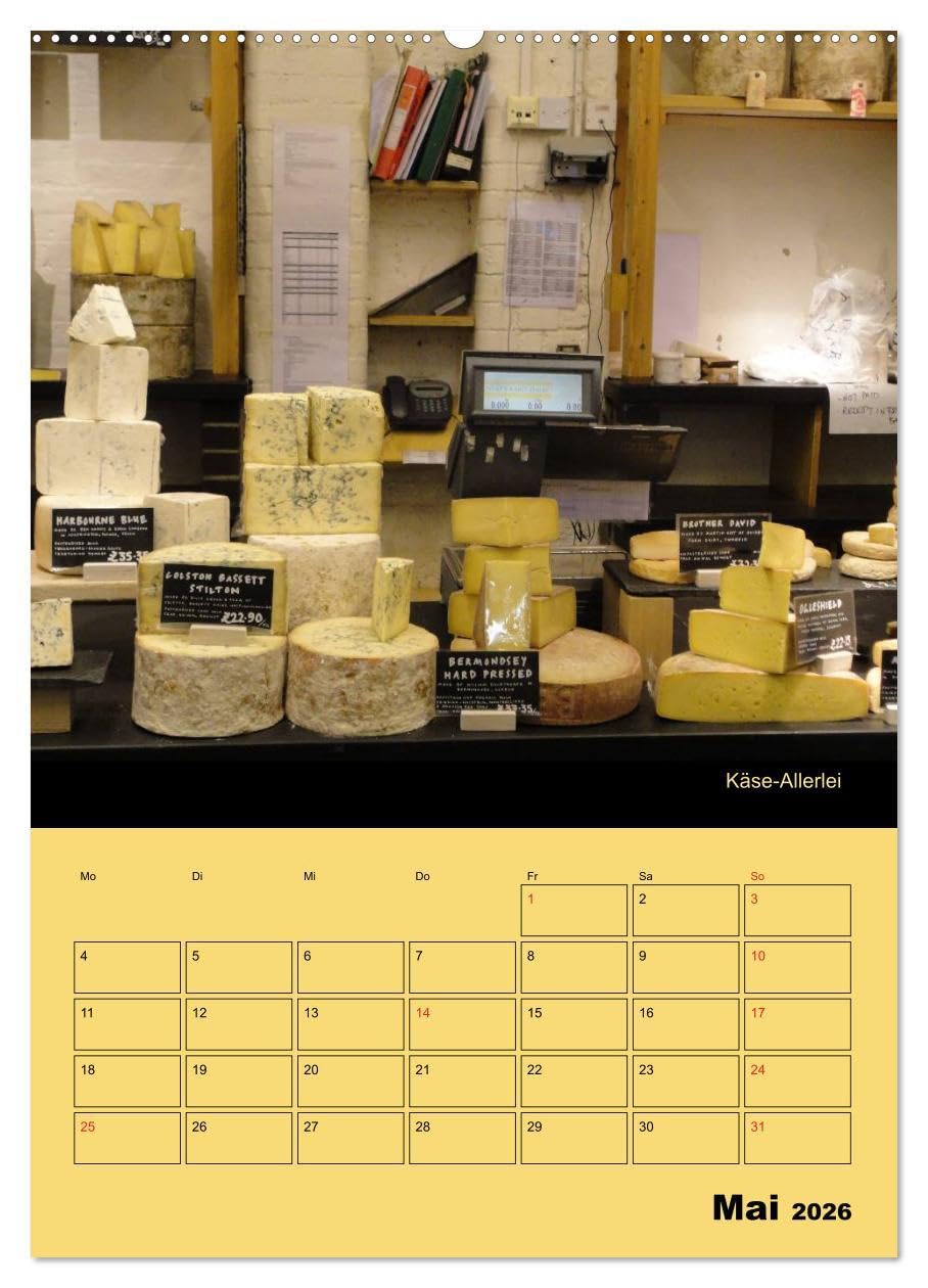 Alles Käse/Planer (hochwertiger Premium Wandkalender 2026 DIN A2 hoch), Kunstdruck in Hochglanz: Ein Küchenplaner - nicht nur für Käse-Liebhaber (CALVENDO Lifestyle)