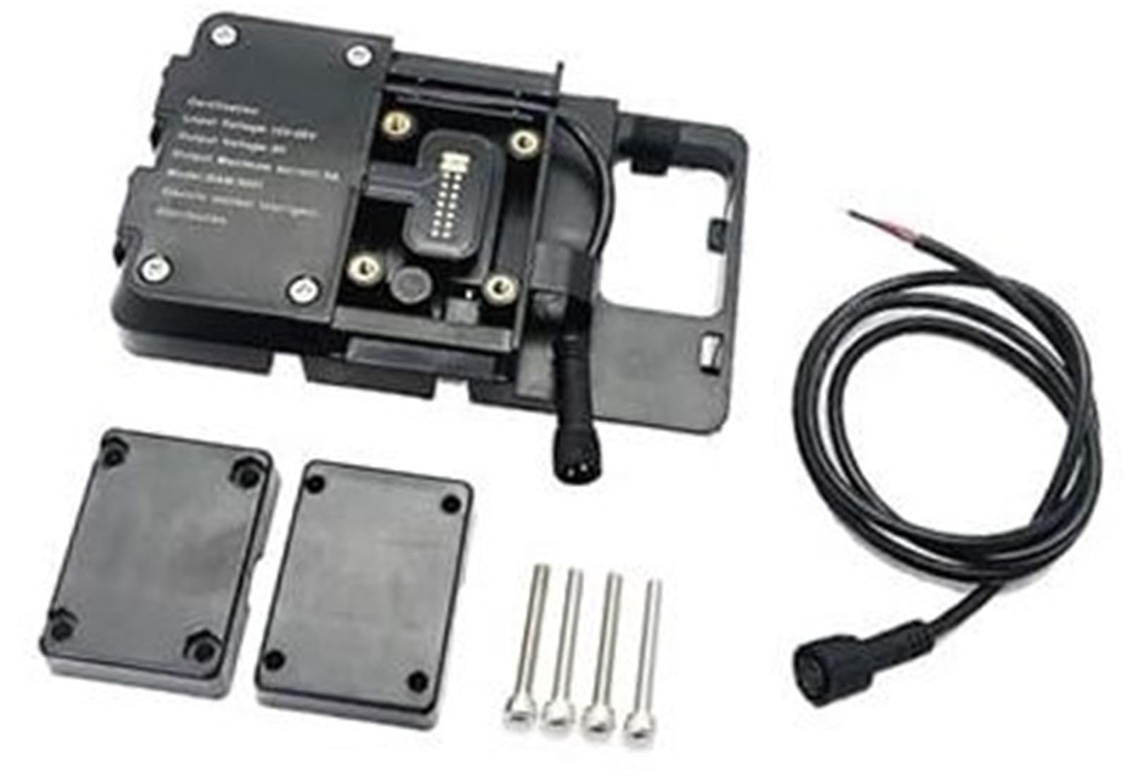 Uchwyt na telefon GPS Moto, do BMW, do R1200GS LC, do Adventure 2013-2019 Bezprzewodowy uchwyt nawigacyjny do telefonu z ładowarką USB Uniwersalny uchwyt na telefon do motocykli(BLACK C USB wi