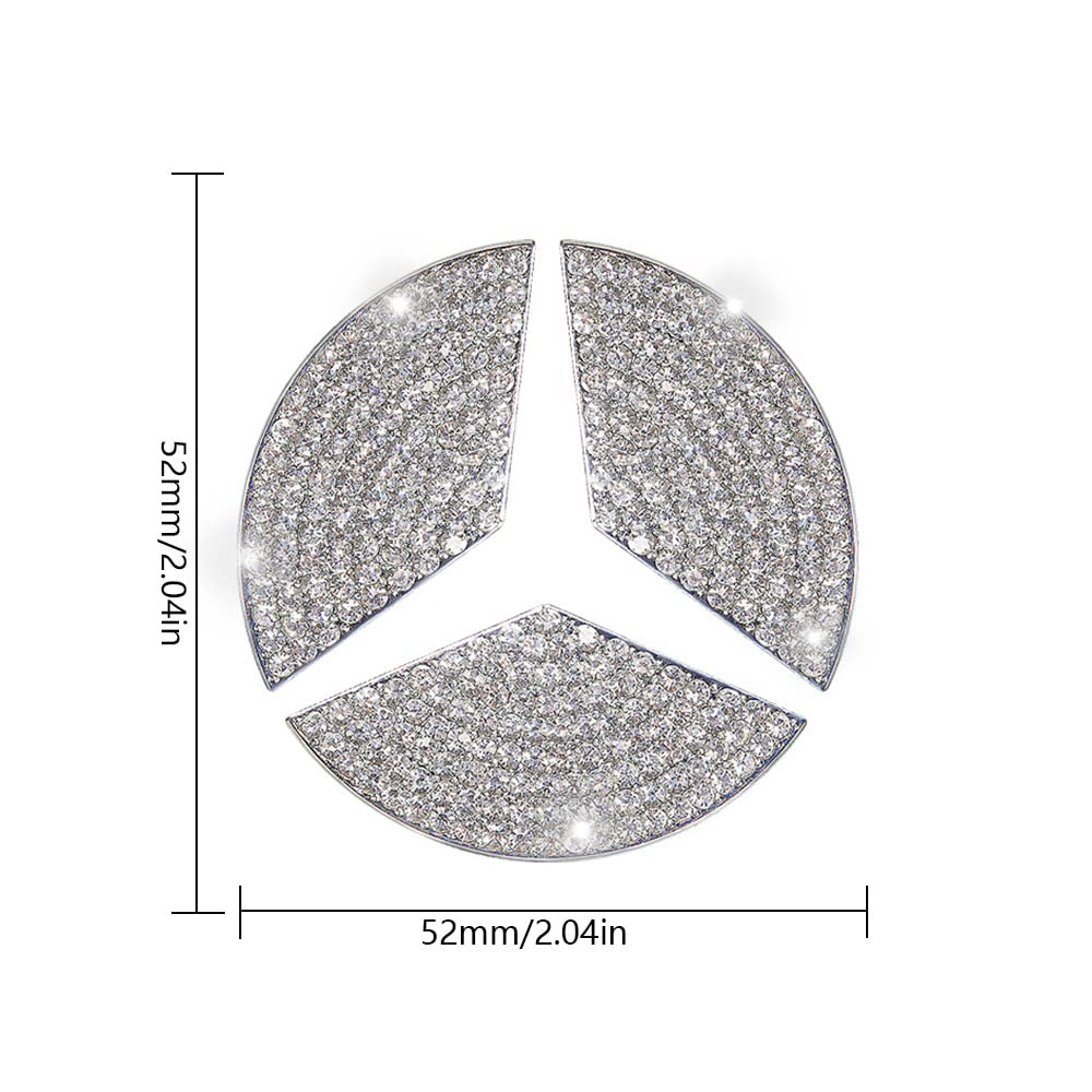 Adesivi per Volante Bling Cristallo 49mm Adesivi per Logo AMG Volante Accessori Interni per A E S CLA CLS GLA GLB GLC GLE GLS SL