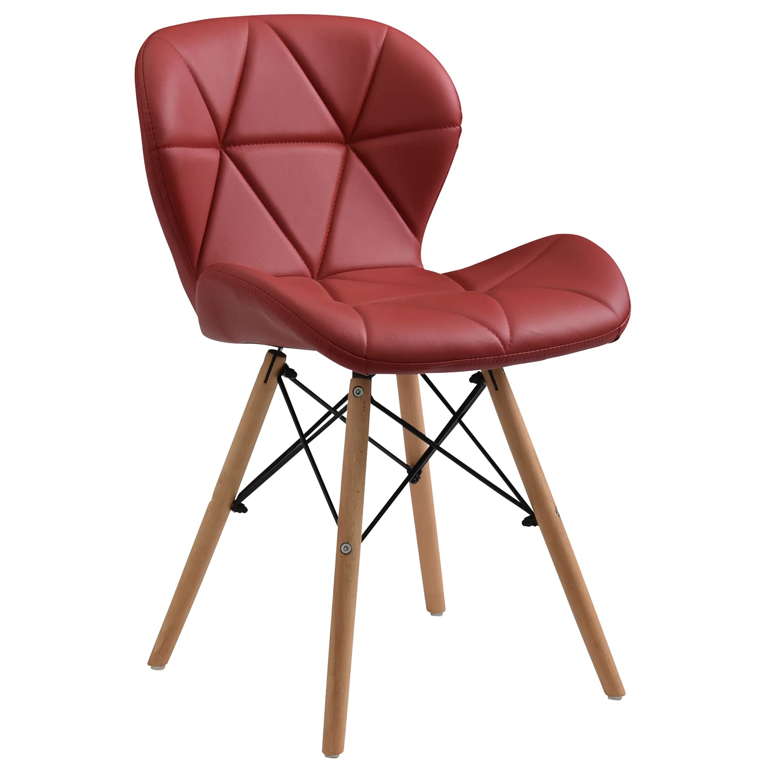 Amazon|タマリビング(Tamaliving) ダイニングチェア マンタ レッド