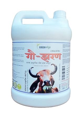 Greenedge GAU-JHARAN | Indigenous Gir Cow Urine for Plants (5 Ltrs) 100% Natural Desi Gir Cow Urine | Bio-Pesticide Bio-Insecticide and Bio-Fertilizer for Plants