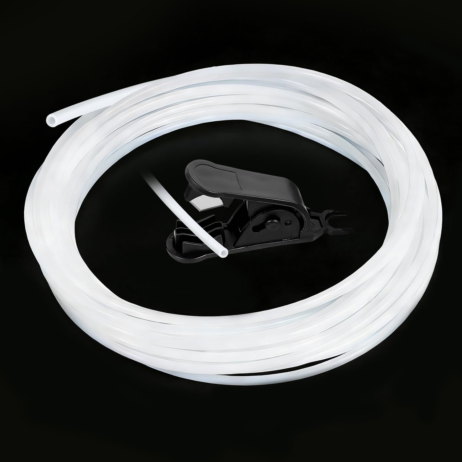 Wąż Ptfe Tube Ptfe wąż z nożem, wąż teflonowy, 4 mm x 2,5 mm, do 1,75 mm, do Bambu Lab A1/A1 mini/P1P/P1S/X1C, kompatybilny z Creality K1/K1 Max / Ender 3 V3 (biały)