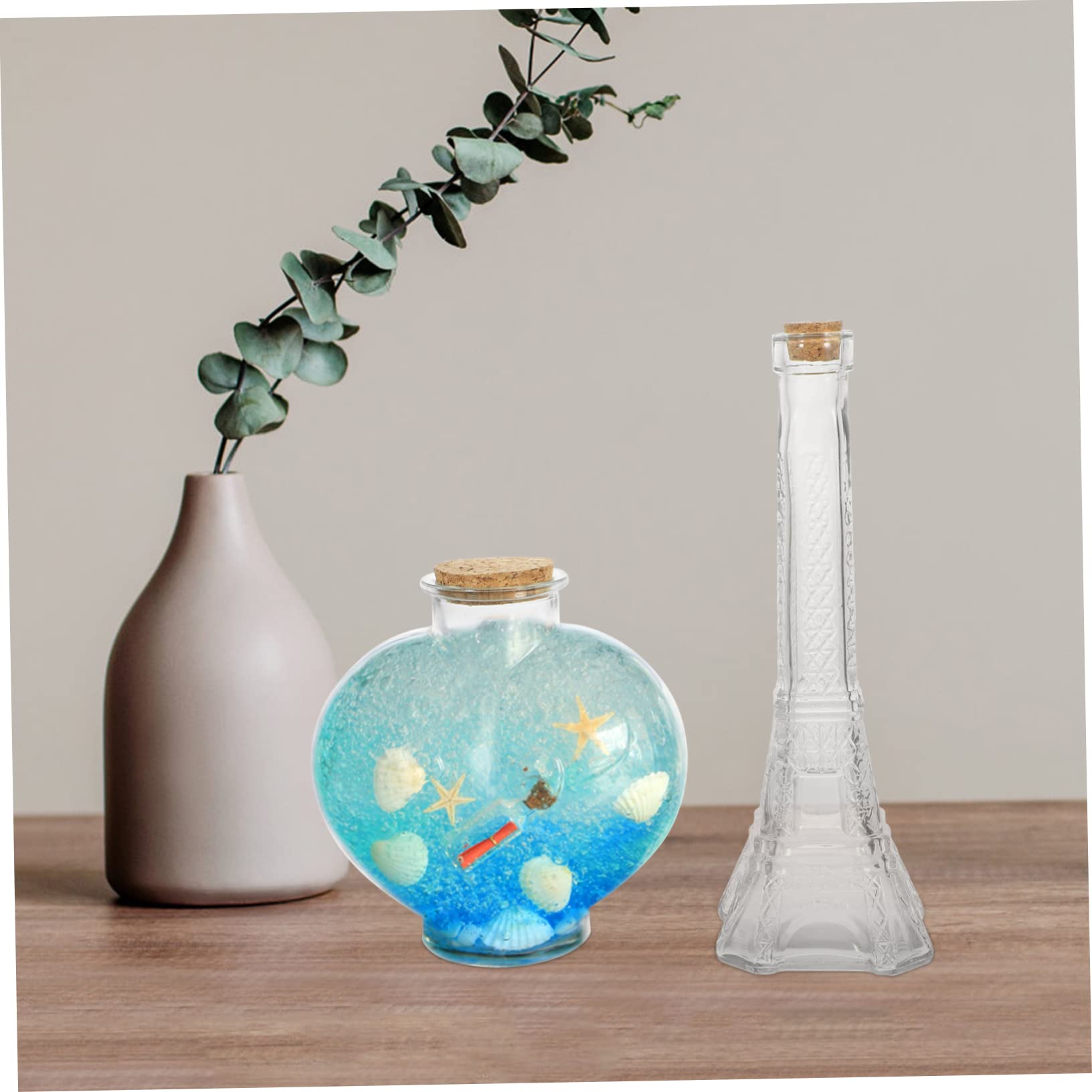 Ensemble de Cérémonie du Sable de Mariage 3 Pièces en Verre