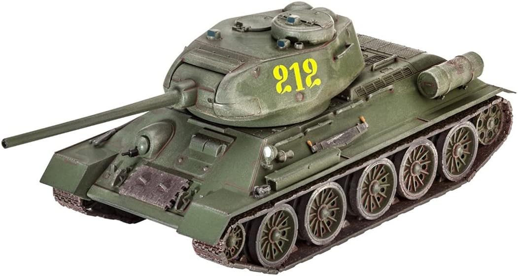 Revell T-34/85 Model Kit, 1:72 Scale, 11.2 cm