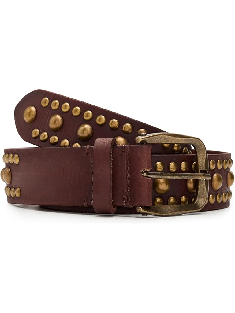 Tan Free People WTF Sola Stud Belt
