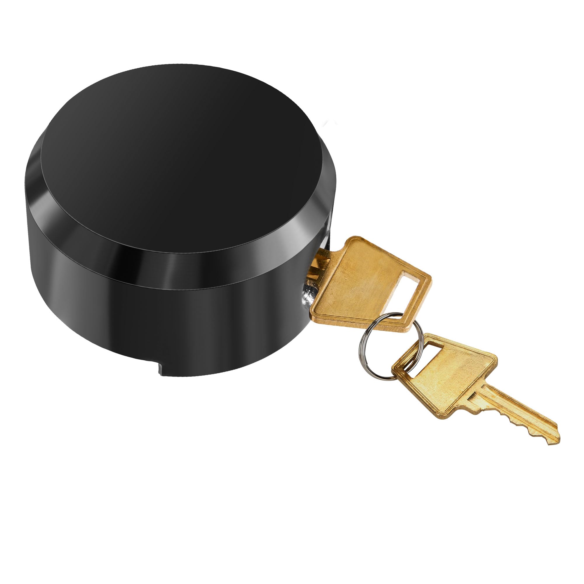 Alwapea 1 Piece Hidden Shackle Padlock, Heavy Duty Puck Lock for Trailers, Van Locks Keyed Alike Trailer Puck Padlocks with Enlarged Puck Lock for
