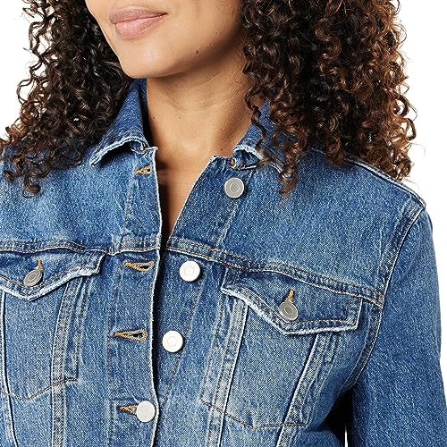 The Drop Women's Jai Cropped Denim Jacket3