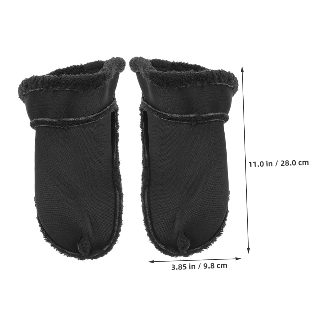 5pares Plantillas De Calzado De Invierno Forros De Zapatos Calientes y Inserciones Desmontables De Pelo Fríos