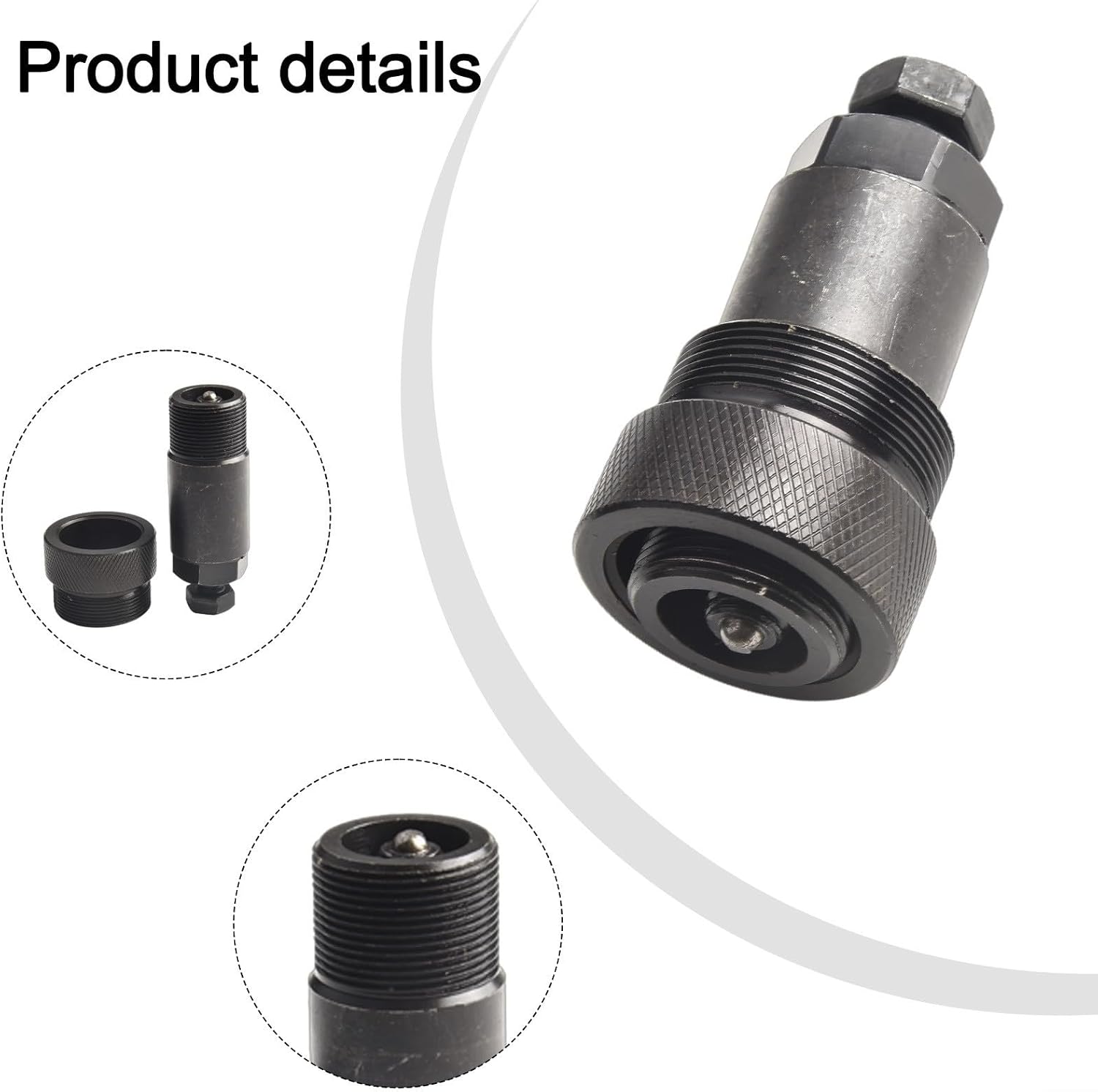 For BMW Diesel Engine Fuel Pump Puller Tool for M47 and M57 Engines, Steel Construction with Black Finish, 3.5 x 1.73 Inches