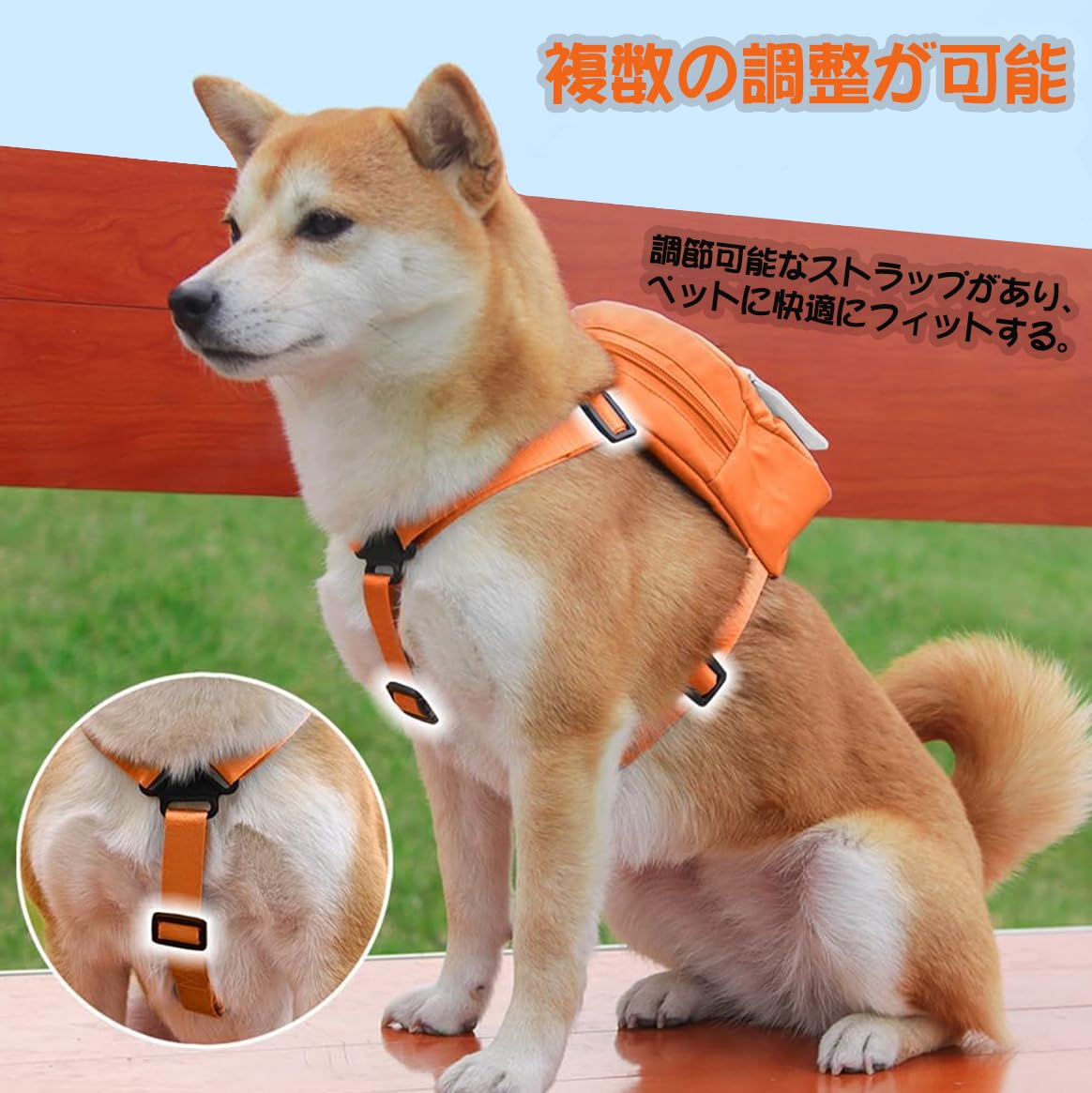 Amazon | RUUVIJP 犬用リュック ハーネス リード セットペットバック