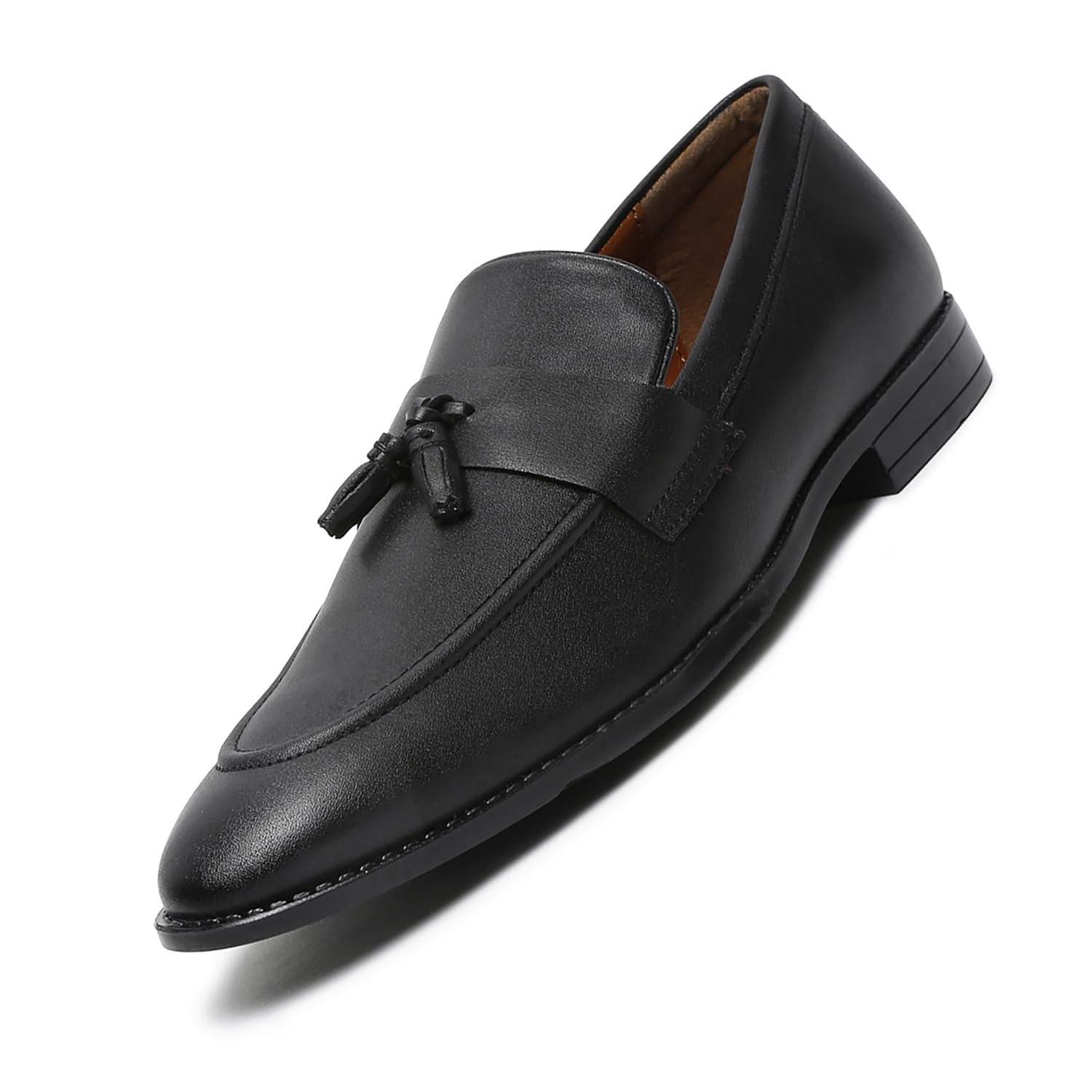 LOUIS STITCH Loafers Formal Shoes for Men | Shoes Men Slip-On Moccasins with Tassel | Perfect for Business, Casual (LSRGMCPLTAJB) Obsidian Black (B0CN3HZWTW) Amazon Price History, Amazon Price Tracker