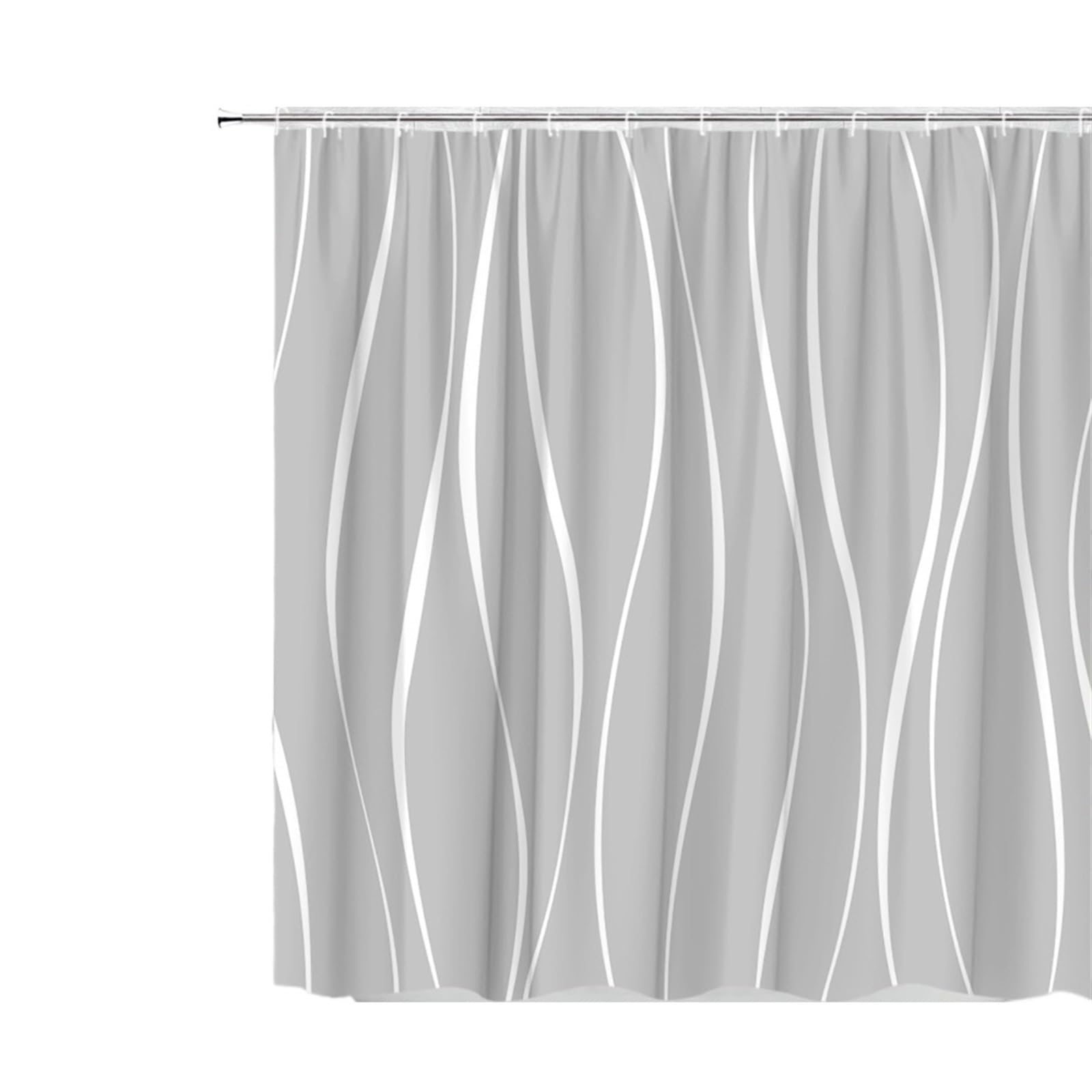 Rideau de douche pour décoration de salle de bain au style moderne chic