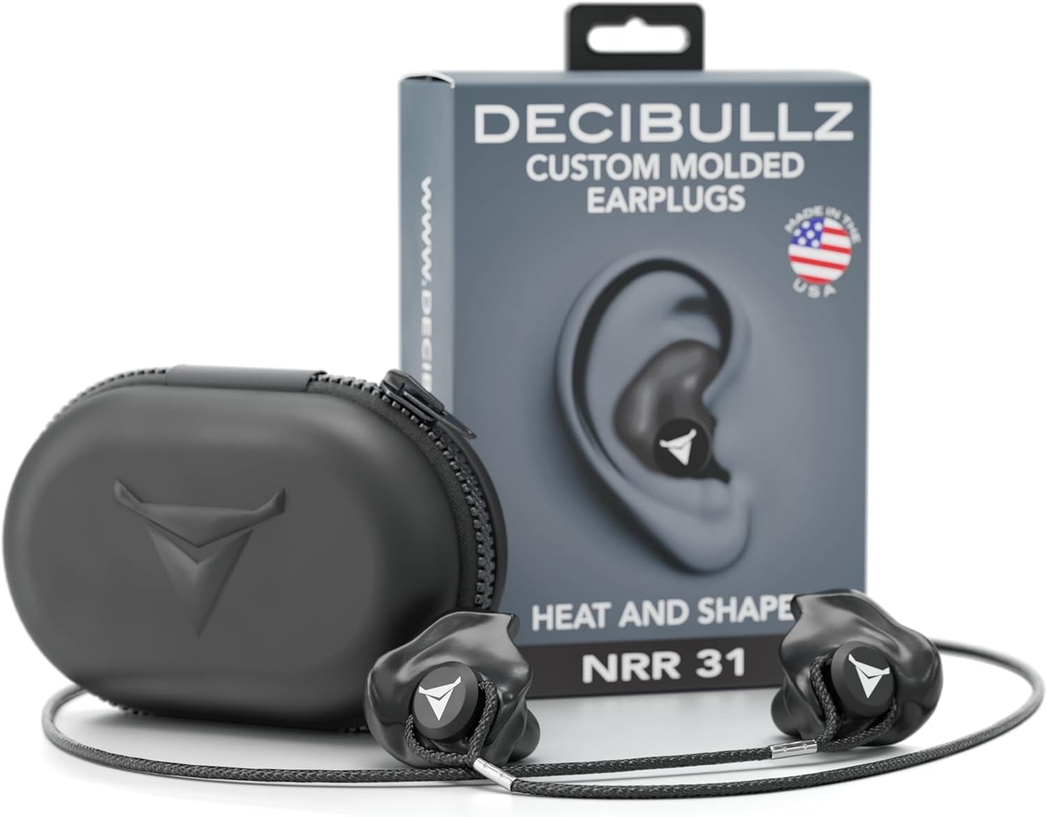 Custom Molded Earplugs Pro Pack (Black) Bundle