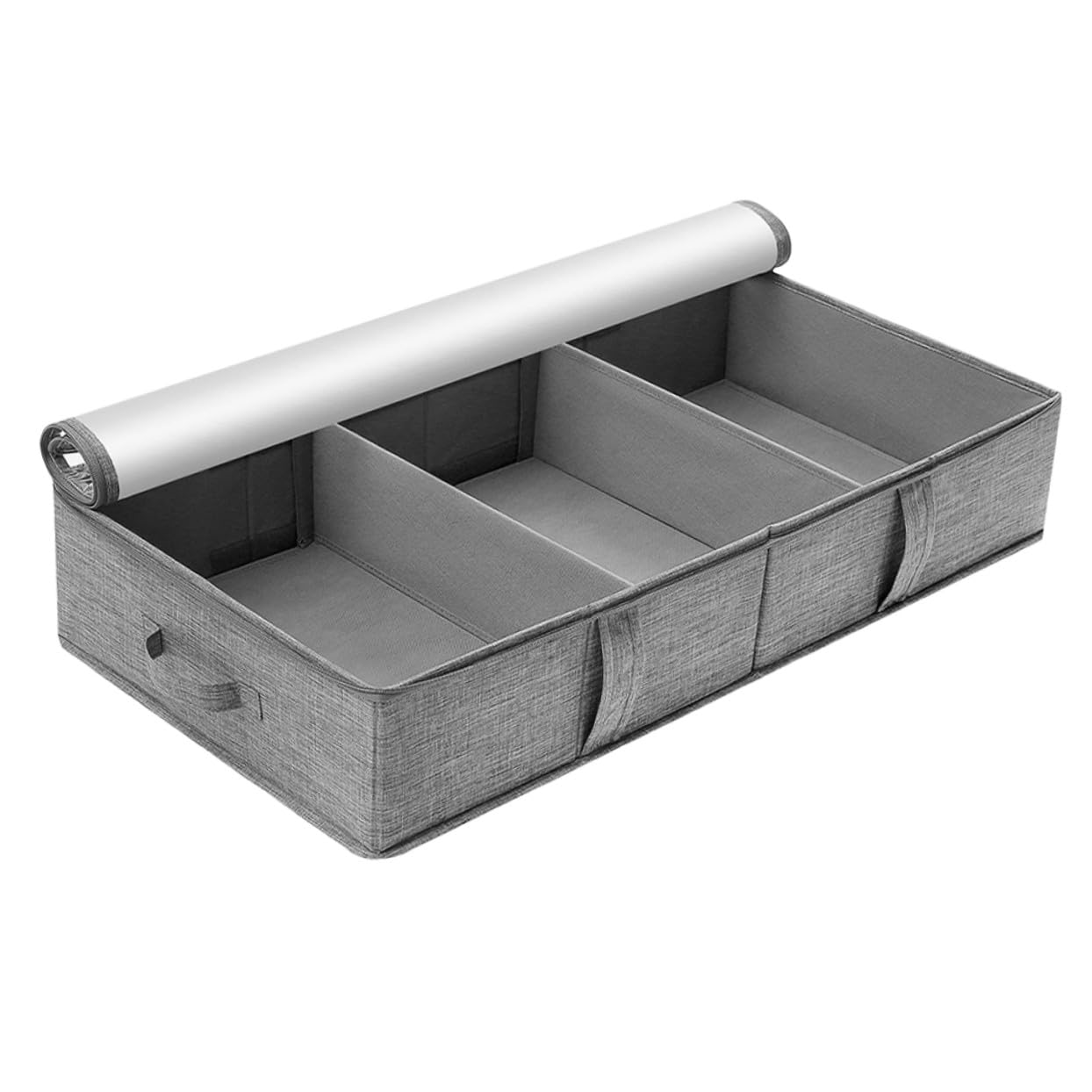 Caja para guardar mantas y ropa sin acumular polvo gracias a su tapa con cremallera hermética