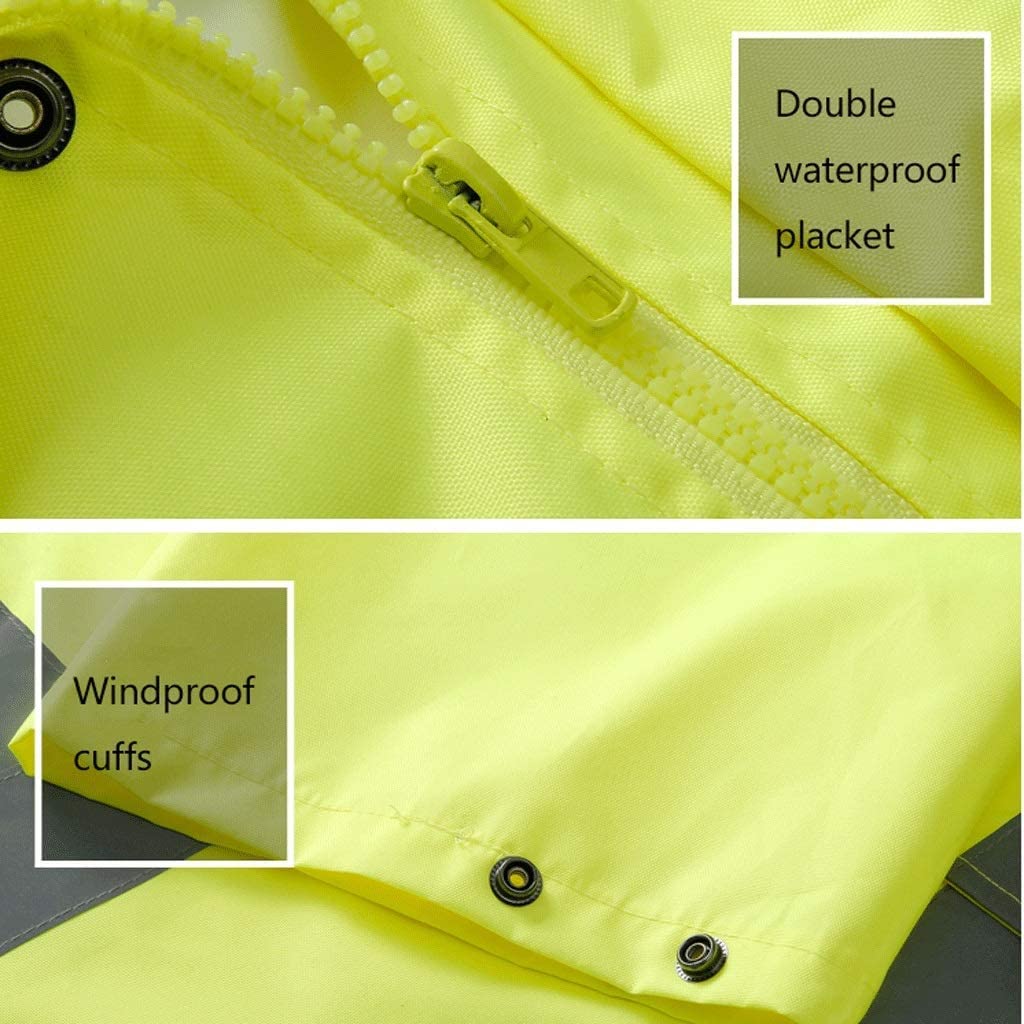 ApuaVireo&Co chalecos alta visibilidad, Chaqueta de seguridad de tela Oxford, ropa reflectante for lluvia, overol impermeable y de seguridad, chaleco reflectante de seguridad.