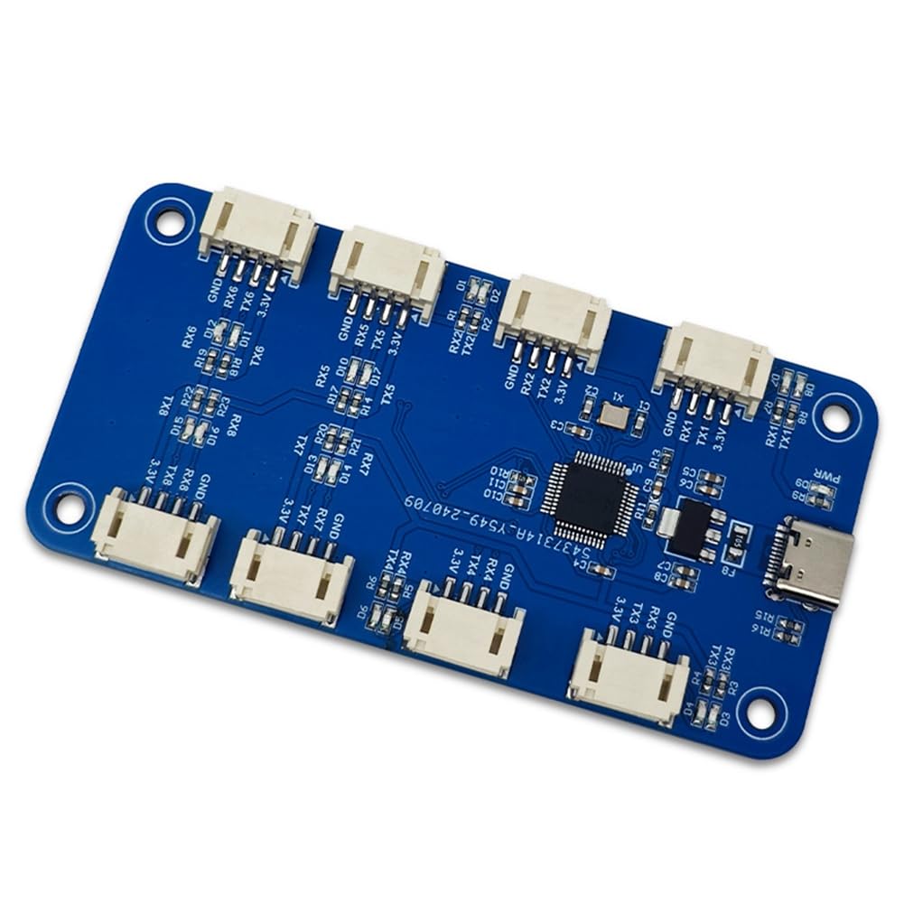 Modulo Seriali USB A 8CH Ttl con Interfaccia Type-C Alta velocità Chip CH348 Modulo di Espansione Porta Seriale