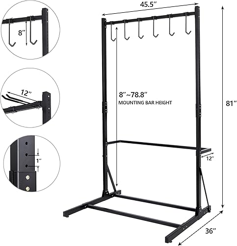 Vista 2 de Estante de almacenamiento de bicicletas para garaje, soporte de almacenamiento independiente para bicicletas con un máximo de 5 bicicletas, de acero