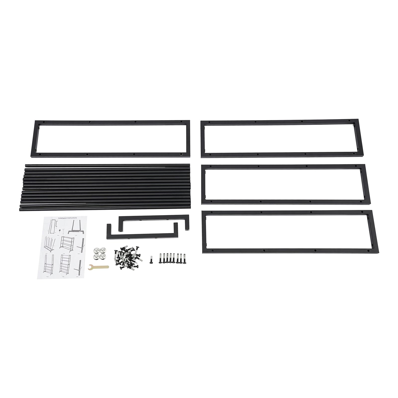 Uchwyt na szpulkę filamentu, 7 poziomów, regał magazynowy do drukarki 3D | Stalowy uchwyt na szpulę, regał do przechowywania filamentu, 84 x 33 x 165 cm, do warsztatu i studia