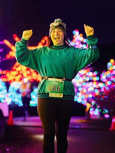 Miniatura 8 de Run the Peninsula Cinturón deportivo de carreras - Cinturón con número de carrera y 6 soportes de gel energético para maratón, triatlón, ciclismo y