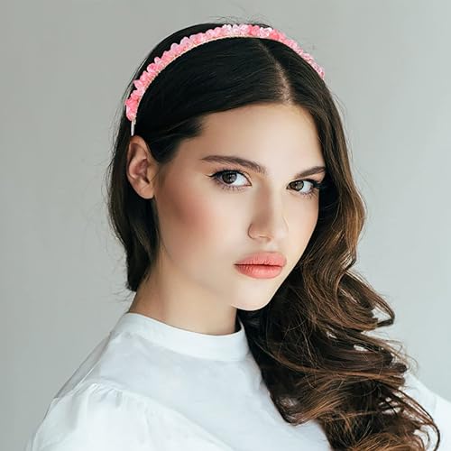 Miniatura 7 de FZBHRO Diadema de cuarzo de cristal crudo, accesorios para el cabello, tiara con joyas para mujeres y niñas, 3 piezas