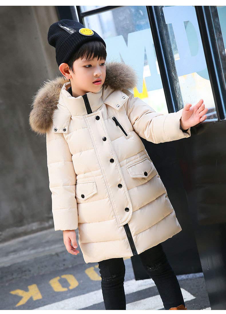 Cappotto con Cappuccio da Unisex Ragazzi Invernale Giubbotto Trapuntato Parka Incappucciato Piumino 0-13 Anni