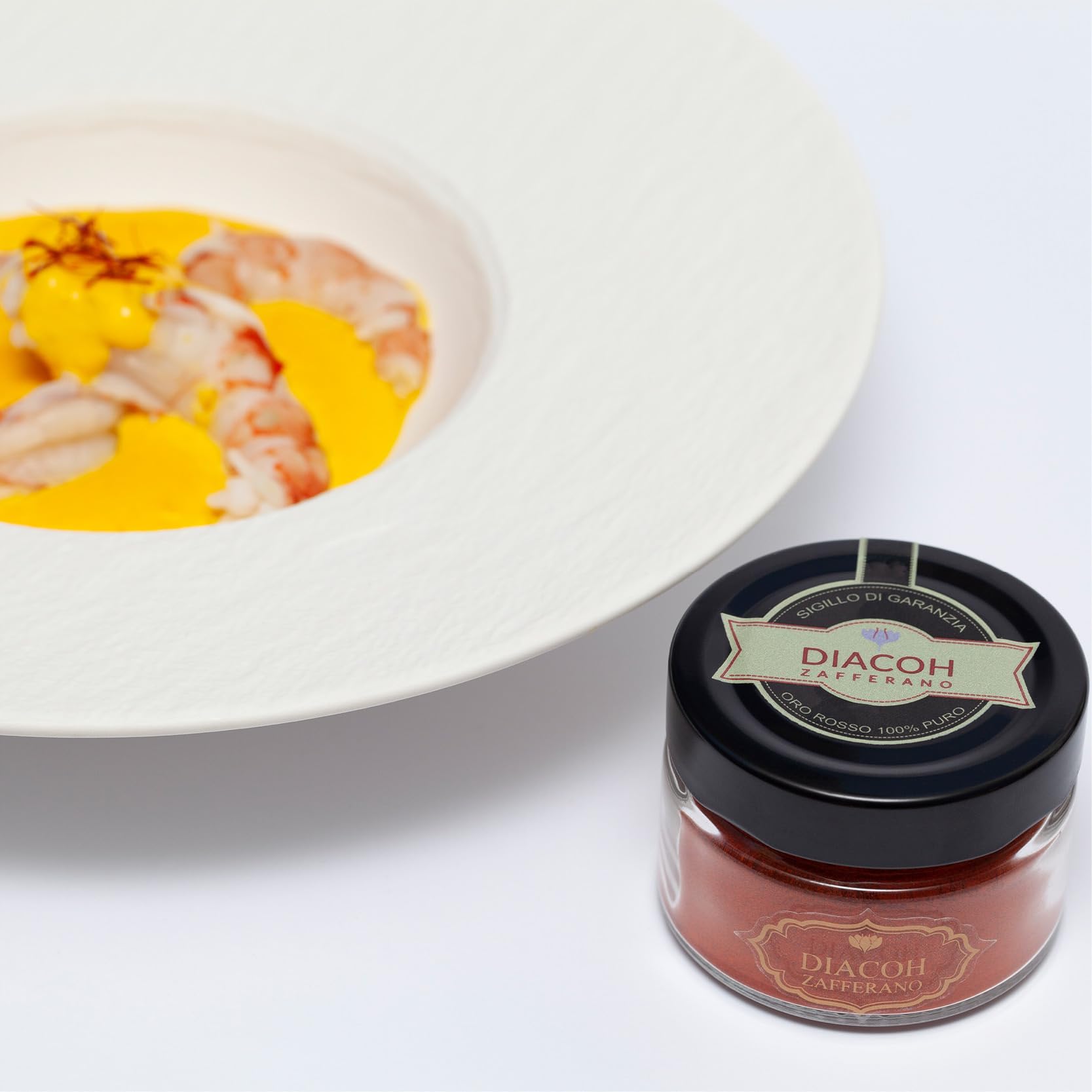 Zafferano In Polvere DIACOH Puro | Naturale Al 100% | Premium | Categoria Prima Qualità | Ideale Per Il Risotto Alla Milanese. (5gr)