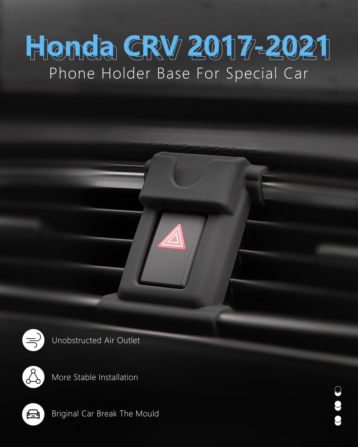BEHAVE Magnetic Wireless Car Charger for Fit for Honda CRV 2017-2021,15W Fast Charging Mount Compatible for MagSafe Case,iPhone,Android Phones Ice Cooling Car Phone Holder