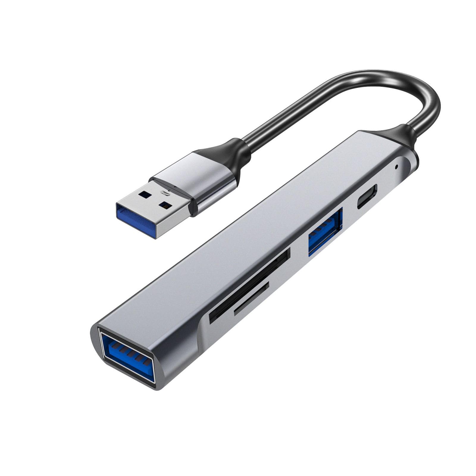 Convenient USB Hubs with Type C Data USB3 0 2 0 and Card Reader Card Reader for Office