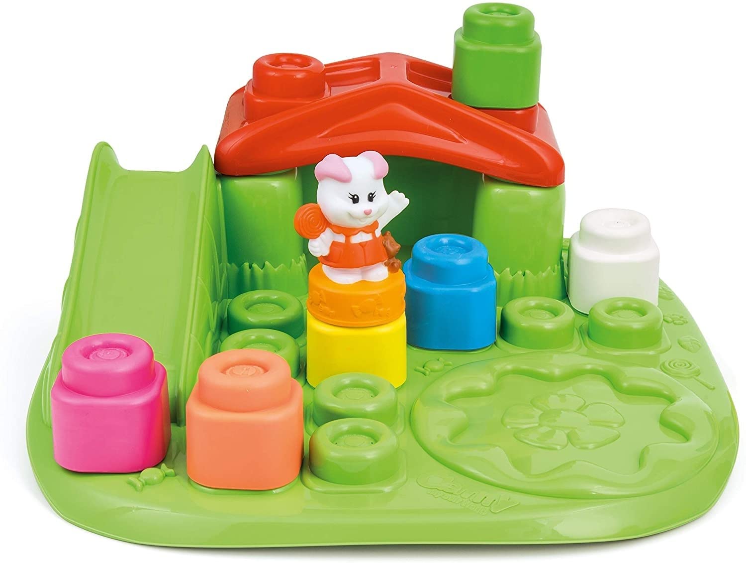 Clementoni - 14829 - Soft Clemmy - Tavolo Parco Giochi - mattoncini morbidi lavabili, costruzioni per bambini