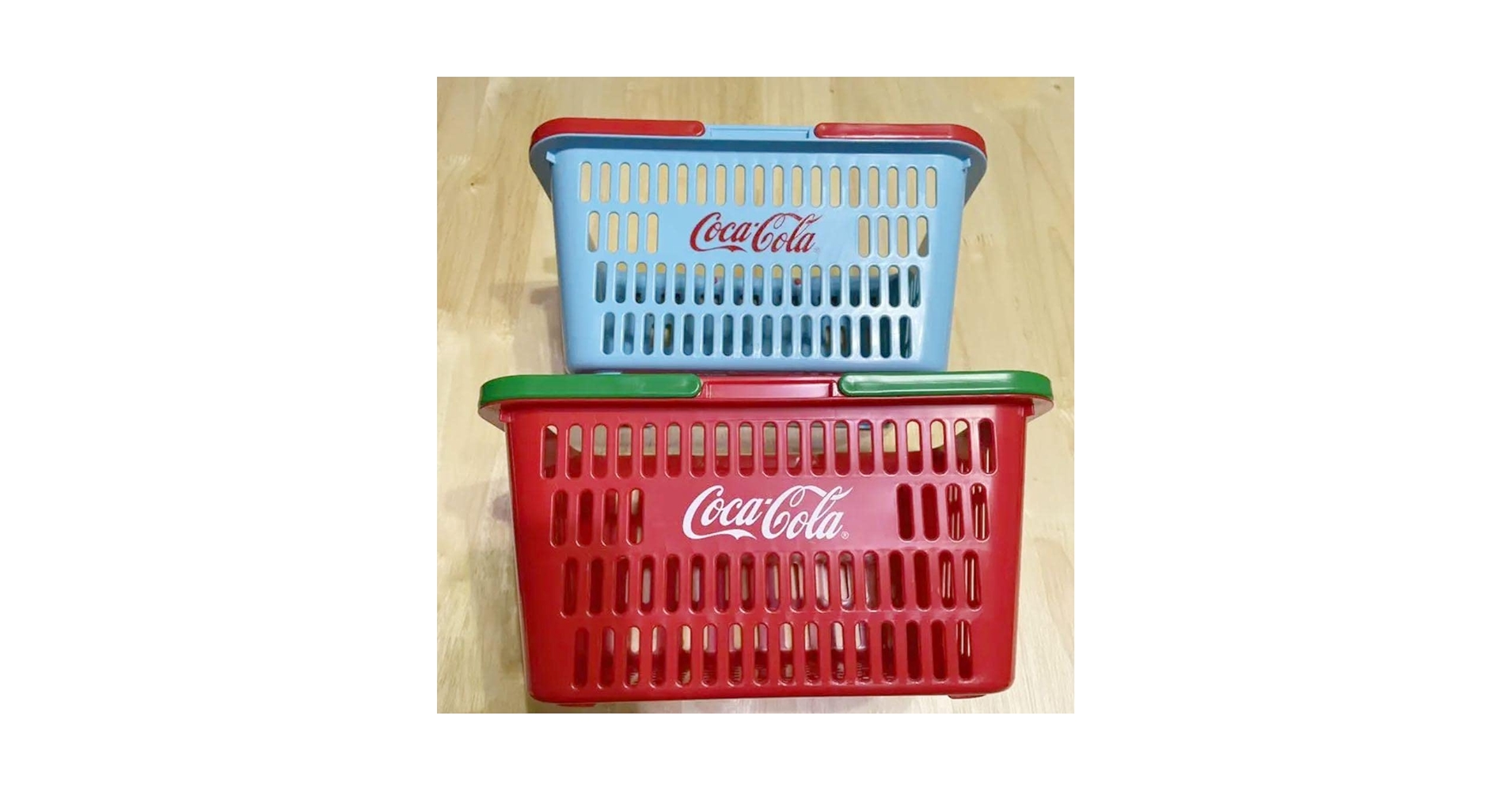 Amazon.co.jp: コカコーラ バスケット 2つ : ホーム＆キッチン