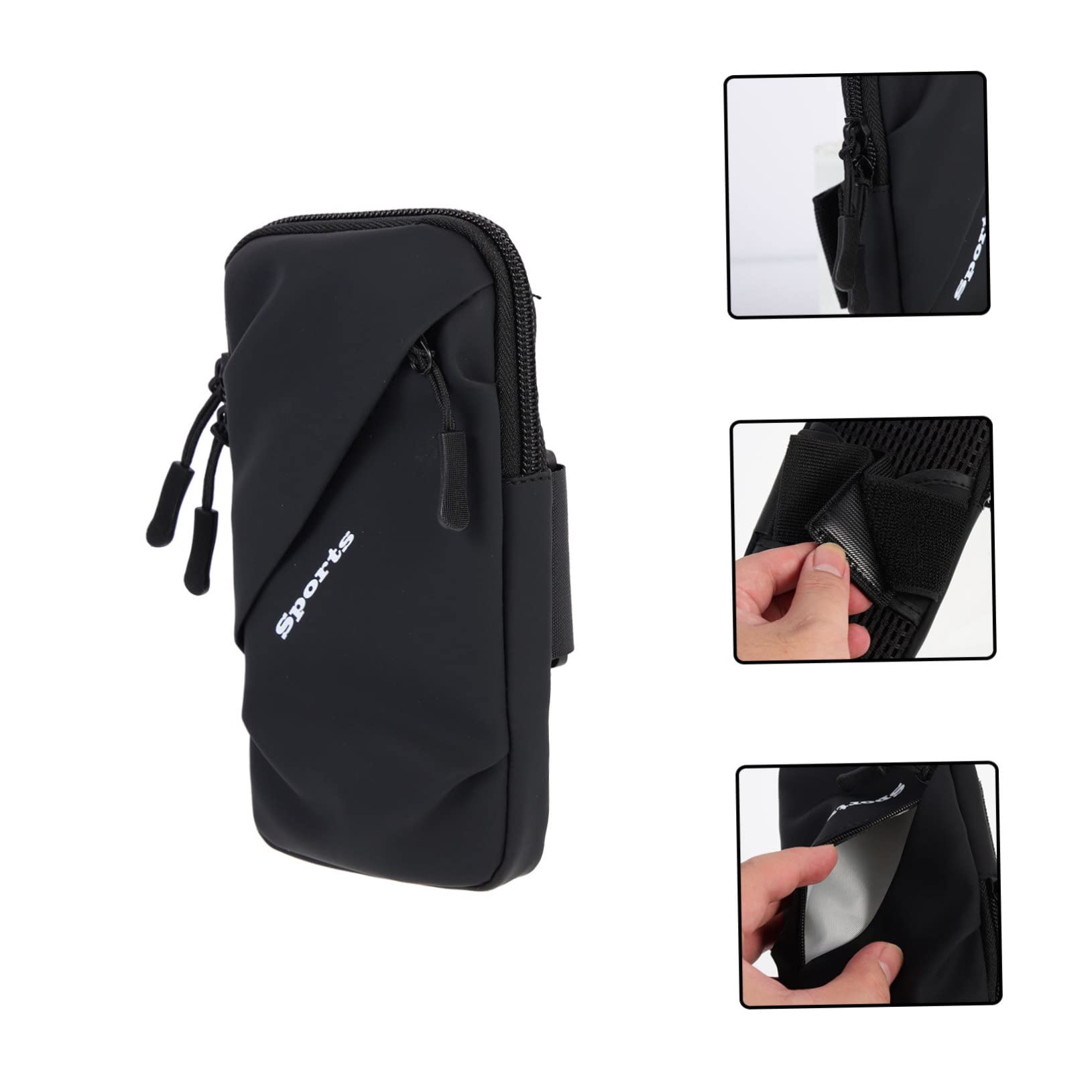 Gatuida 3 Piezas Bolsa De Brazo Correr Brazalete Bolso De Mano para Correr Bolsa De Teléfono con Brazo Deportivo Celúla Bolsa para Telefono Bolsa De Muñeca Poliéster Perder Teléfono Móvil