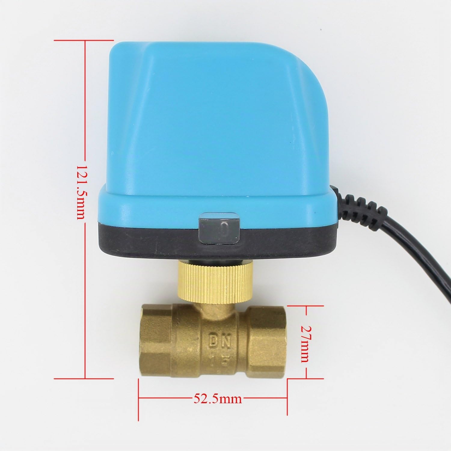 DC 12V vanne motorisée 2 voies 1/2 3/4 1 1-1/4 pouce electrovanne 12v eau 3/4 vanne electrique 12 volts (DN15 (1/2"))