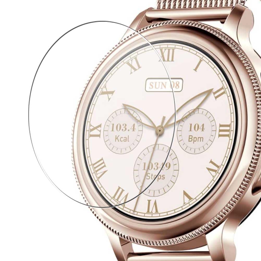 [3 Pack] Synvy Screen Protector Film, compatible with UHOOFIT CF96 1.2" Smart Watch smartwatch Guard Skin [ Not Tempered Glass Protectors ]