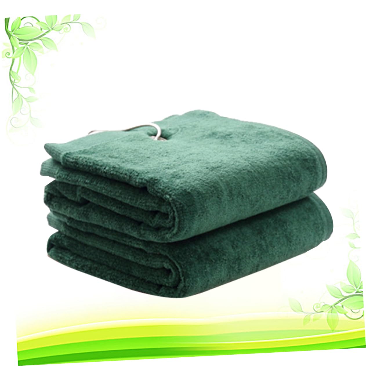 BESPORTBLE 3pezzi Asciugamano Sportivo Microfibra Verde Super Assorbente e Rapida Asciugatura Con Sacchetto Di Trasporto e Gancio Per Golf Spiaggia Palestra e Yoga