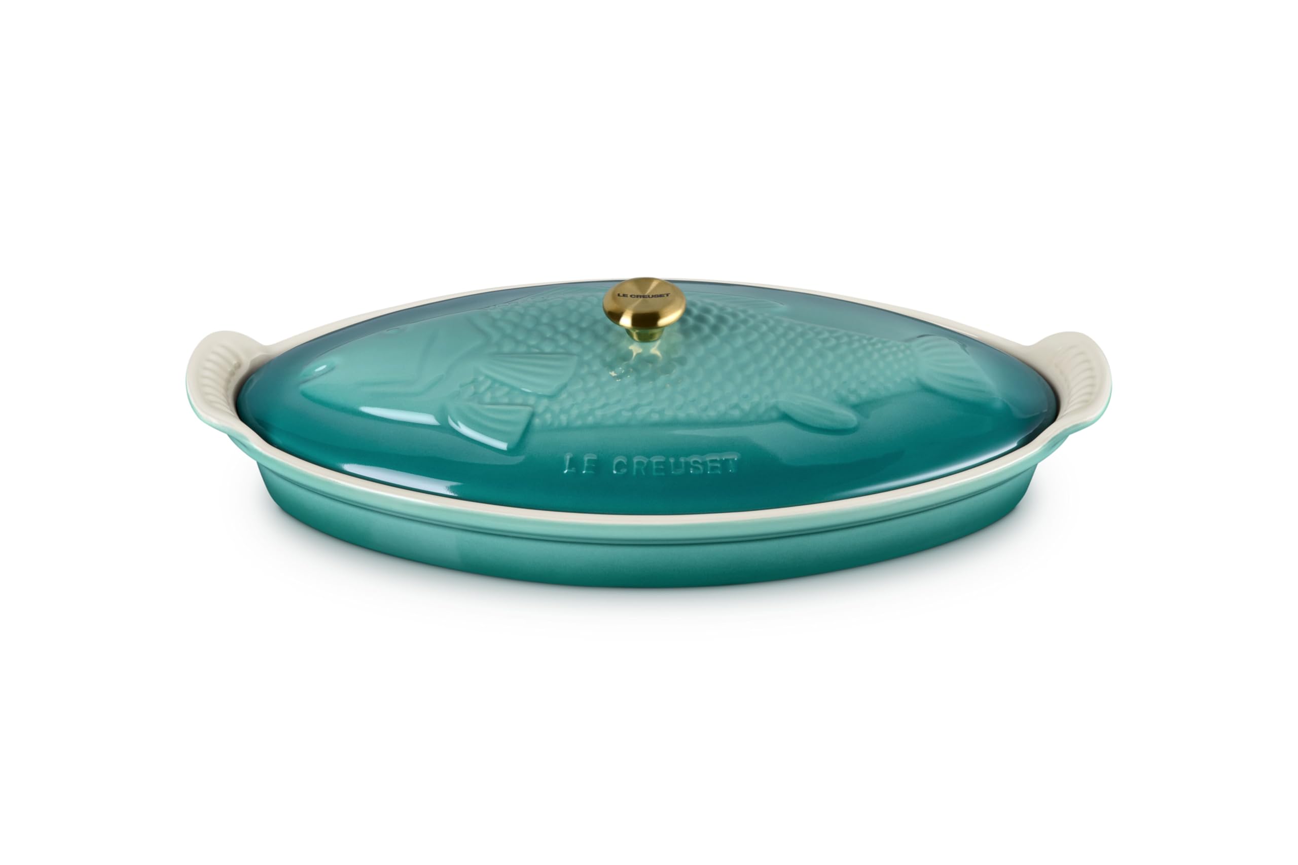 Amazon.com: Le Creuset Stoneware Heritage Fish Baker, 1.7 qt