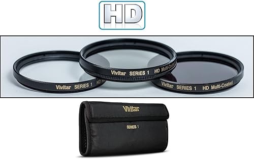 Miniatura 3 de Kit de filtro de 3 piezas Hi Def (polarizador UV y FLD fluorescente) para Nikon Coolpix P900