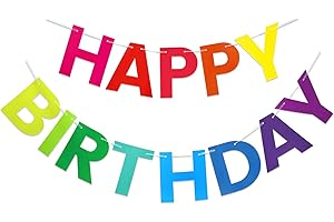 Pre-Strung Happy Birthday Banner | 9 ft | No DIY | Birthday Decorations