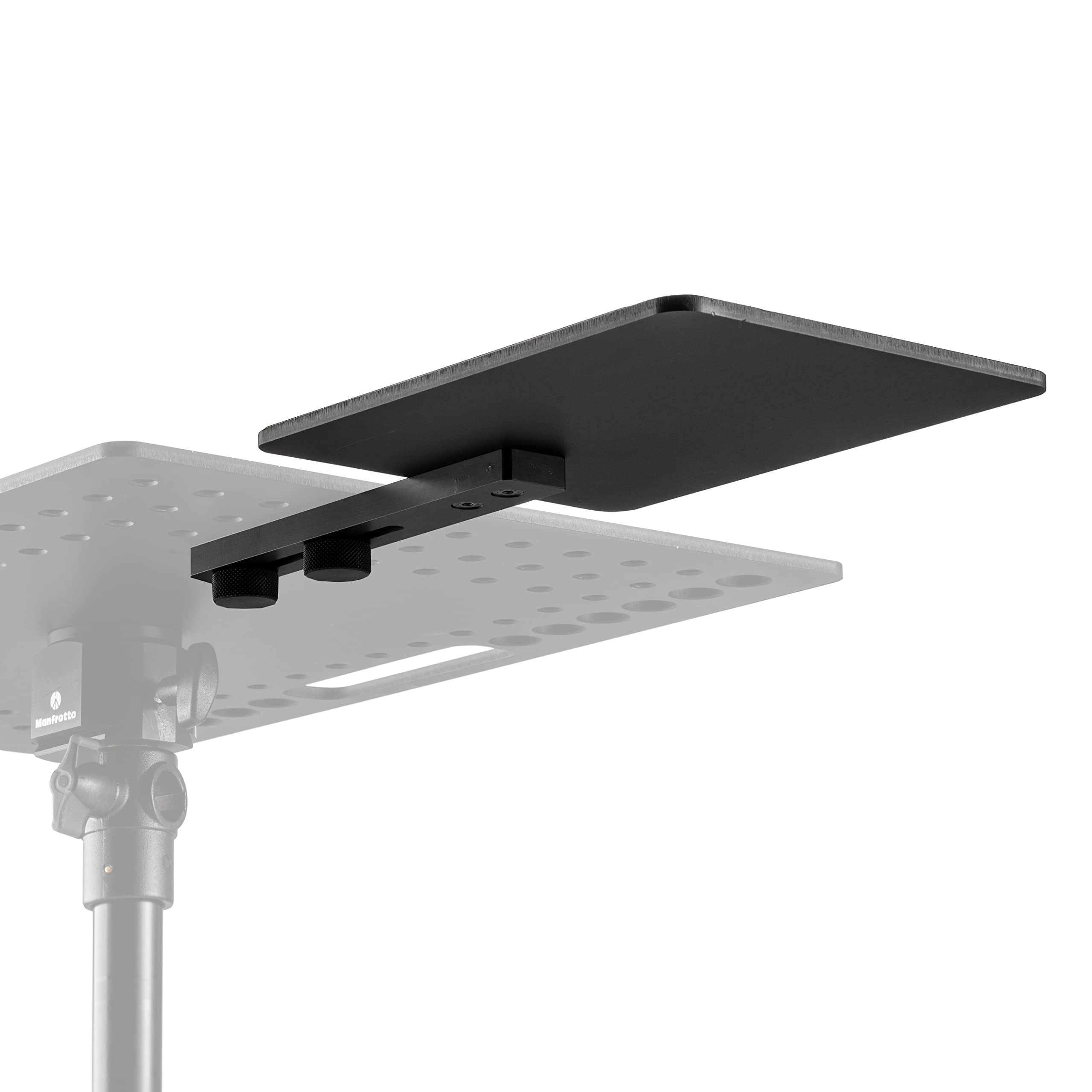Manfrotto TetherGear MLTSA2001B podkładka pod mysz, akcesoria do uchwytu PC, zewnętrzna podkładka pod mysz do lekkiego aluminiowego uchwytu na laptopa, konfiguracja lewa lub prawostronna, 32 cm x 15
