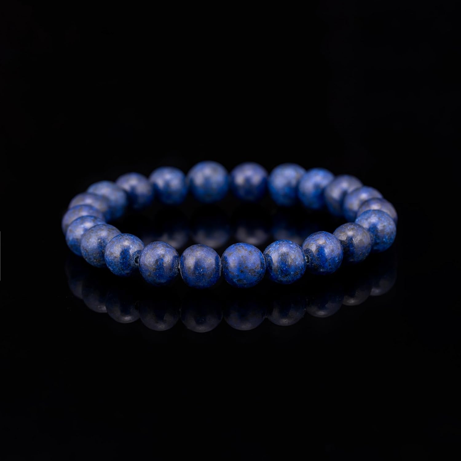 Lapis Lazuli Healing Bracelet for Men & Women, 8mm Natural Gemstone Beads, Stretch Elastic Crystal Bracelet for Chakra & Energy Healing - Image 6
