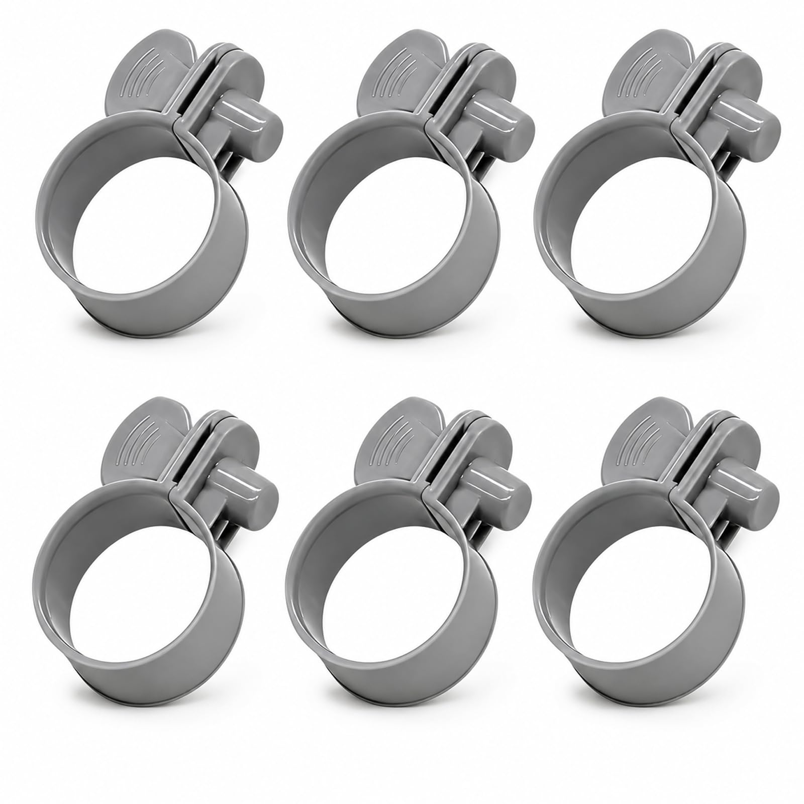 6pcs Pool Hose Clamps, 3.5cm Leak Proof Clamps for Pool Hoses