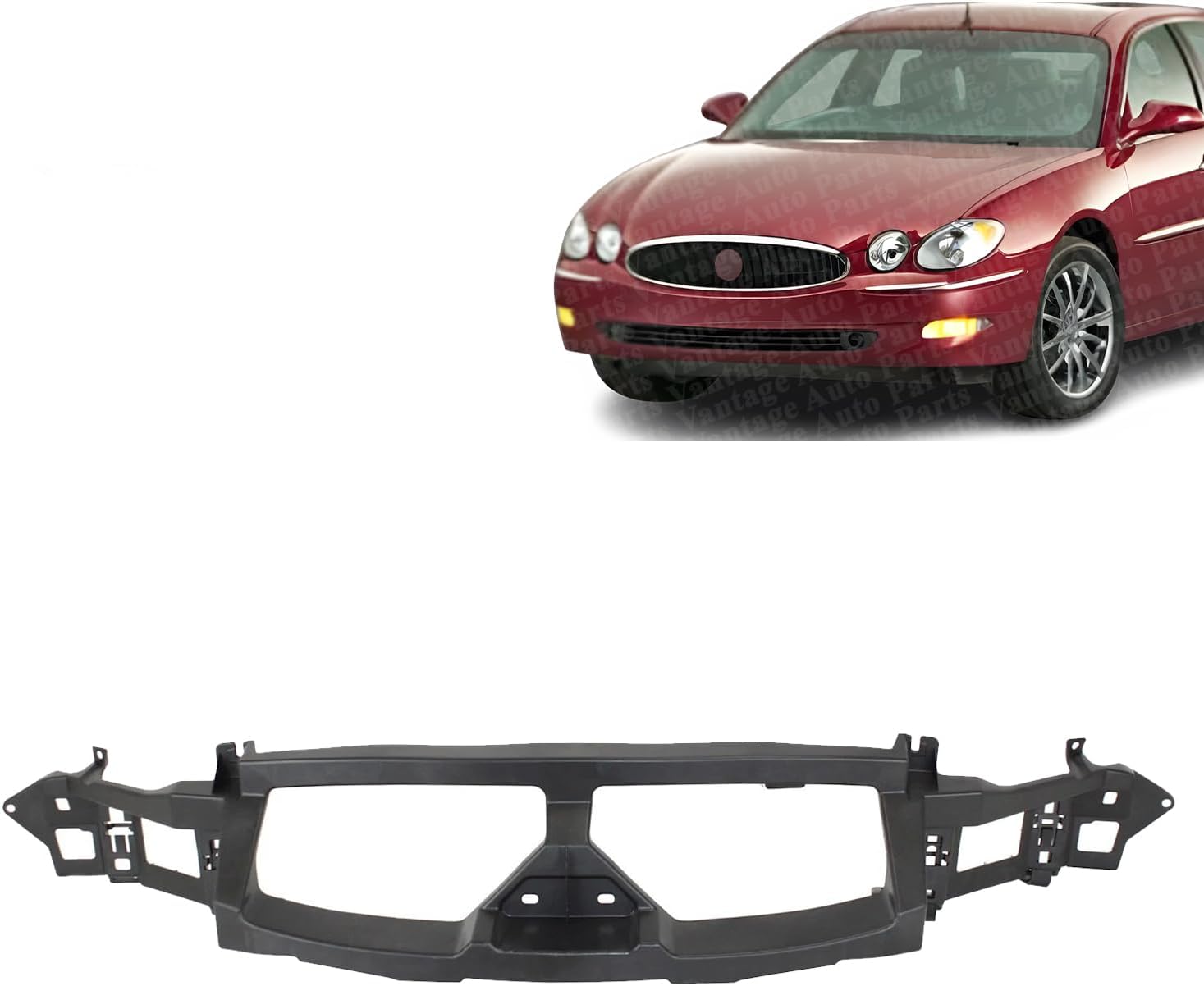 Front Header Panel Compatible with Buick LaCrosse 2005-2007 | DIRECT REPLACEMENT | 15285497 | GM1011100